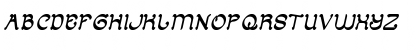 Download ARABIAN KNIGHT Italic Font Uppercase Preview