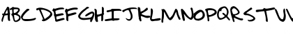 Download Awesome as f**k Regular Font Uppercase Preview