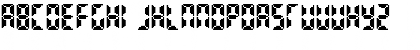 Download Bittypix Countdown Regular Font Uppercase Preview