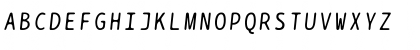 Download BPtypewrite Italic Font Uppercase Preview