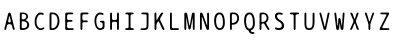 Download BPtypewrite Regular Font Uppercase Preview