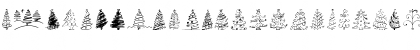 Download Christmas Trees Celebration Regular Font Uppercase Preview