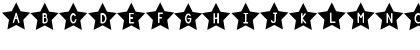 Download DJB Shape Up Stars Regular Font Uppercase Preview