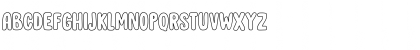 Download DK Cool Daddy Outline Regular Font Uppercase Preview