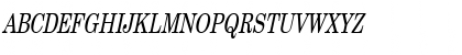 Download CenturySWCondensed Italic Font Uppercase Preview