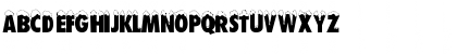 Download DS Snowfall Regular Font Uppercase Preview