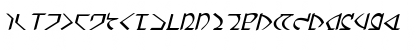 Download Dwemer Italic Font Uppercase Preview