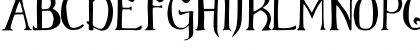 Download Elementary Gothic Regular Font Uppercase Preview
