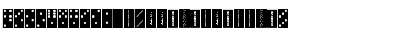 Download FE Dominoes Regular Font Uppercase Preview