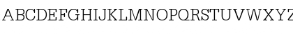 Download URWTypewriterTLigNar Regular Font Uppercase Preview