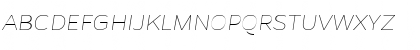 Download Gentona Thin Italic Regular Font Uppercase Preview