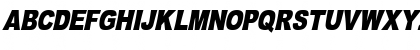 Download OMNIBLACK Italic Font Uppercase Preview