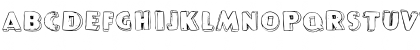 Download P22PopArt ThreeD Font Uppercase Preview