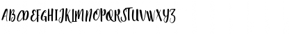 Download peque script Regular Font Uppercase Preview