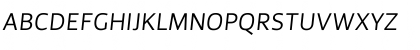 Download PrivaOneItalicPro Regular Font Uppercase Preview