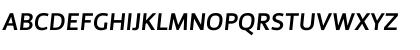 Download PrivaThreeItalicPro Regular Font Uppercase Preview