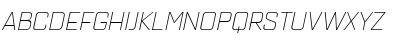 Download Quarca Ext Light Italic Font Uppercase Preview