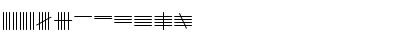 Download Tally Mark Regular Font Uppercase Preview