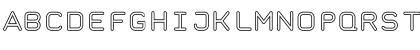 Download Taurus Mono Outline Regular Font Uppercase Preview