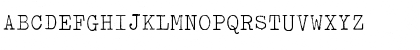 Download Typewriter Light Font Uppercase Preview