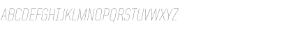 Download United Italic SemiCond Thin Font Uppercase Preview