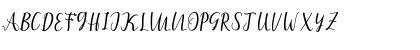 Download amira script Regular Font Uppercase Preview