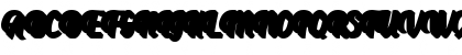 Download Aprilea Extruded Demo Regular Font Uppercase Preview