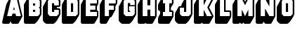 Download Deep Shadow Regular Font Uppercase Preview