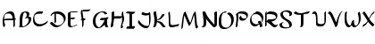 Download Excuse Me Regular Font Uppercase Preview