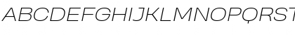 Download Heading Pro Wide Trial ExtraLight Italic Font Uppercase Preview