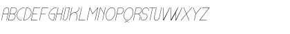 Download Lamborgini Thin Italic Regular Font Uppercase Preview