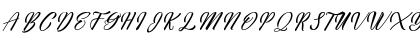 Download MiliesScript Regular Font Uppercase Preview