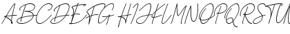 Download Paradise in Bali Signature Regular Font Uppercase Preview