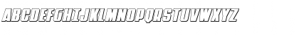 Download Punch 3D Italic Regular Font Uppercase Preview
