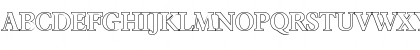 Download CharlesBeckerOutline Bold Font Uppercase Preview