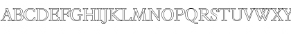 Download CharlesBeckerOutline-Light Regular Font Uppercase Preview