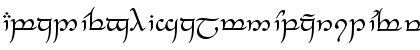 Download Tengwar Feanor Regular Font Uppercase Preview