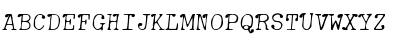 Download zai Soft Italic Typewriter Regular Font Uppercase Preview
