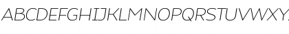 Download Atozimple ExtraLight Italic Font Uppercase Preview