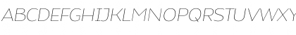 Download Atozimple Thin Italic Font Uppercase Preview