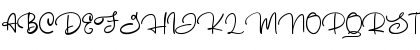 Download Australove Regular Font Uppercase Preview