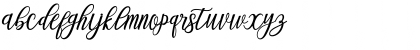 Download Blessed Script Regular Font Uppercase Preview
