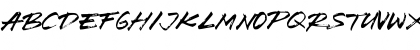Download Brush Wedco Regular Font Uppercase Preview