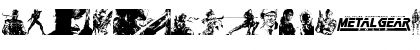 Download Metal Gear Solid The Phantom Font Regular Font Uppercase Preview