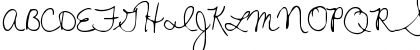 Download Chelsea's Handwriting Regular Font Uppercase Preview