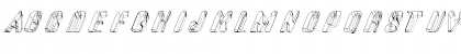 Download ALd3D Skew Regular Font Uppercase Preview