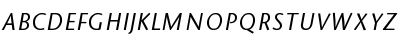 Download AldrichSansItalic Regular Font Uppercase Preview