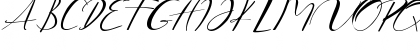 Download Aucklands Script Regular Font Uppercase Preview