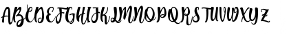 Download Augustha demo Regular Font Uppercase Preview