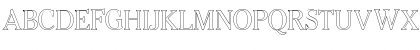 Download Cheltenham Outline Regular Font Uppercase Preview